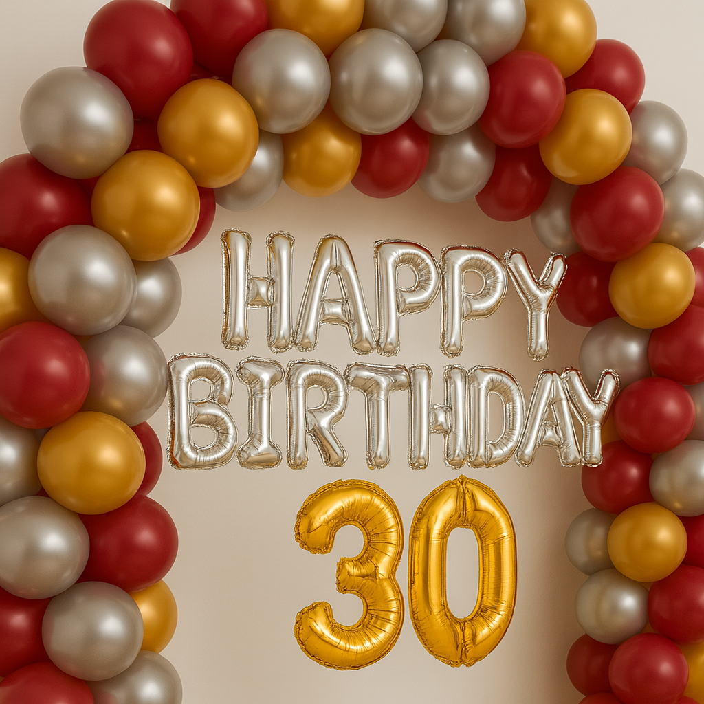 Royal Birthday Balloon Arch Decoration Hover