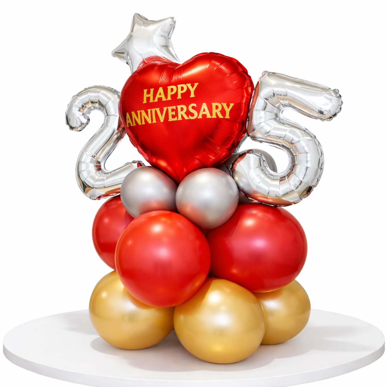 Ruby Luxe Personalised Anniversary Balloon Bouquet Hover